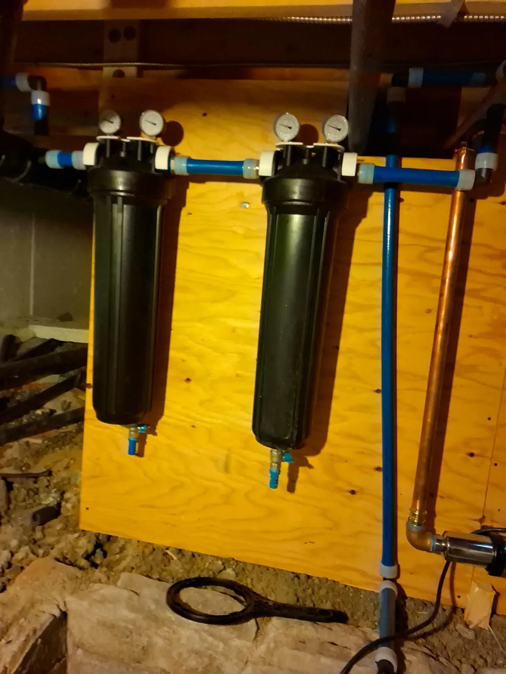 Completed multi stage well water treatment system with filtration reverse osmosis remineralization Active Armour and UV disinfection in Kremmling Colorado